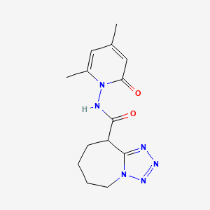 N-(4,6-dimethyl-2-oxopyridin-1(2H)-yl)-6,7,8,9-tetrahydro-5H-tetrazolo[1,5-a]azepine-9-carboxamide