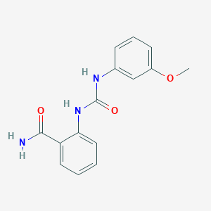 2-{[(3-METHOXYANILINO)CARBONYL]AMINO}BENZAMIDE