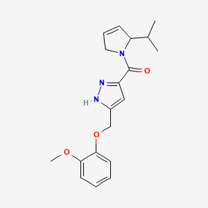 3-[(2-isopropyl-2,5-dihydro-1H-pyrrol-1-yl)carbonyl]-5-[(2-methoxyphenoxy)methyl]-1H-pyrazole