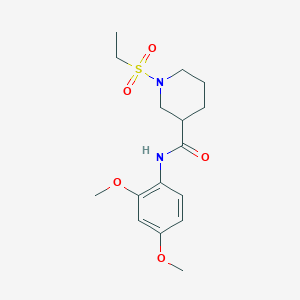 N-(2,4-dimethoxyphenyl)-1-ethylsulfonylpiperidine-3-carboxamide