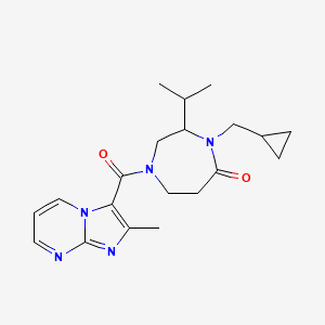 4-(cyclopropylmethyl)-3-isopropyl-1-[(2-methylimidazo[1,2-a]pyrimidin-3-yl)carbonyl]-1,4-diazepan-5-one