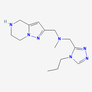 N-methyl-1-(4-propyl-4H-1,2,4-triazol-3-yl)-N-(4,5,6,7-tetrahydropyrazolo[1,5-a]pyrazin-2-ylmethyl)methanamine dihydrochloride