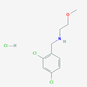 molecular formula C10H14Cl3NO B5456027 N-(2,4-dichlorobenzyl)-2-methoxyethanamine hydrochloride 