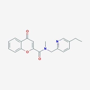 N-[(5-ethylpyridin-2-yl)methyl]-N-methyl-4-oxo-4H-chromene-2-carboxamide