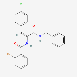 molecular formula C23H18BrClN2O2 B5456054 N-[(E)-3-(benzylamino)-1-(4-chlorophenyl)-3-oxoprop-1-en-2-yl]-2-bromobenzamide 