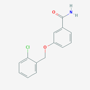 molecular formula C14H12ClNO2 B5456062 3-[(2-氯苄基)氧基]苯甲酰胺 