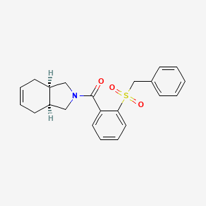 (3aR*,7aS*)-2-[2-(benzylsulfonyl)benzoyl]-2,3,3a,4,7,7a-hexahydro-1H-isoindole