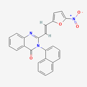 3-(1-naphthyl)-2-[2-(5-nitro-2-furyl)vinyl]-4(3H)-quinazolinone