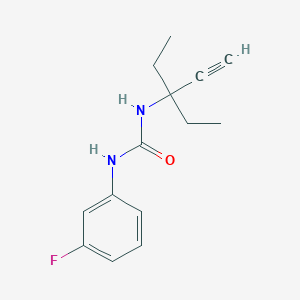 1-(3-Ethylpent-1-yn-3-yl)-3-(3-fluorophenyl)urea