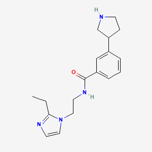 N-[2-(2-ethyl-1H-imidazol-1-yl)ethyl]-3-(3-pyrrolidinyl)benzamide dihydrochloride