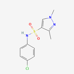 N-(4-CHLOROPHENYL)-13-DIMETHYL-1H-PYRAZOLE-4-SULFONAMIDE