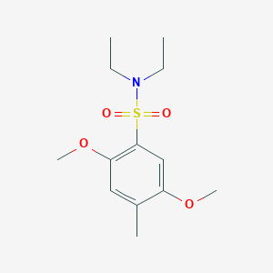 [(2,5-Dimethoxy-4-methylphenyl)sulfonyl]diethylamine