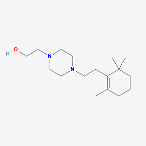 molecular formula C17H32N2O B5456194 2-[4-[2-(2,6,6-Trimethylcyclohexen-1-yl)ethyl]piperazin-1-yl]ethanol 