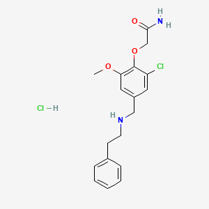 molecular formula C18H22Cl2N2O3 B5456237 2-(2-chloro-6-methoxy-4-{[(2-phenylethyl)amino]methyl}phenoxy)acetamide hydrochloride 