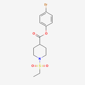 4-bromophenyl 1-(ethylsulfonyl)-4-piperidinecarboxylate