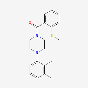 molecular formula C20H24N2OS B5456293 1-(2,3-dimethylphenyl)-4-[2-(methylthio)benzoyl]piperazine 