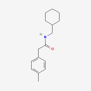 molecular formula C16H23NO B5456314 N-(cyclohexylmethyl)-2-(4-methylphenyl)acetamide 