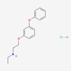 molecular formula C16H20ClNO2 B5456329 N-ethyl-2-(3-phenoxyphenoxy)ethanamine hydrochloride 