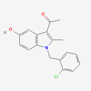 1-[1-(2-chlorobenzyl)-5-hydroxy-2-methyl-1H-indol-3-yl]ethanone