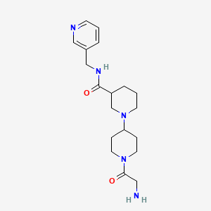 molecular formula C19H29N5O2 B5456369 1'-glycyl-N-(3-pyridinylmethyl)-1,4'-bipiperidine-3-carboxamide dihydrochloride 