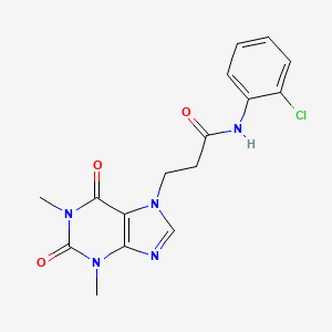 N-(2-chlorophenyl)-3-(1,3-dimethyl-2,6-dioxo-1,2,3,6-tetrahydro-7H-purin-7-yl)propanamide