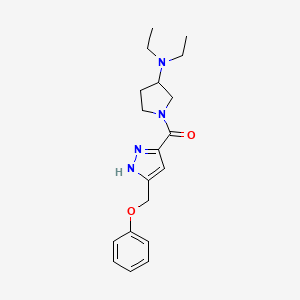 N,N-diethyl-1-{[5-(phenoxymethyl)-1H-pyrazol-3-yl]carbonyl}pyrrolidin-3-amine