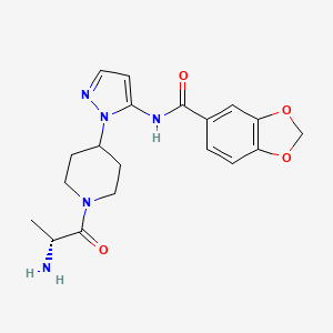 N-[1-(1-D-alanyl-4-piperidinyl)-1H-pyrazol-5-yl]-1,3-benzodioxole-5-carboxamide hydrochloride