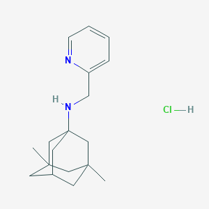 molecular formula C18H27ClN2 B5456597 3,5-dimethyl-N-(pyridin-2-ylmethyl)adamantan-1-amine;hydrochloride 