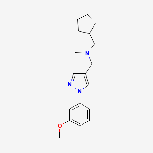 (cyclopentylmethyl){[1-(3-methoxyphenyl)-1H-pyrazol-4-yl]methyl}methylamine