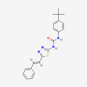 N-(4-tert-butylphenyl)-N'-[5-(2-phenylvinyl)-1,3,4-thiadiazol-2-yl]urea