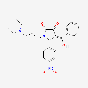 4-benzoyl-1-[3-(diethylamino)propyl]-3-hydroxy-5-(4-nitrophenyl)-1,5-dihydro-2H-pyrrol-2-one