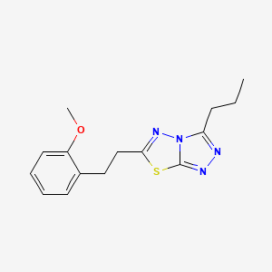 6-[2-(2-methoxyphenyl)ethyl]-3-propyl[1,2,4]triazolo[3,4-b][1,3,4]thiadiazole