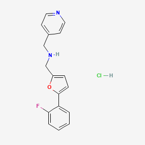 {[5-(2-fluorophenyl)-2-furyl]methyl}(4-pyridinylmethyl)amine hydrochloride