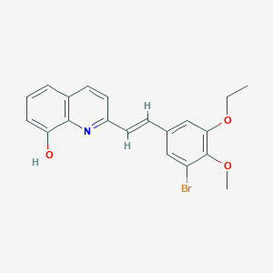 2-[2-(3-bromo-5-ethoxy-4-methoxyphenyl)vinyl]-8-quinolinol