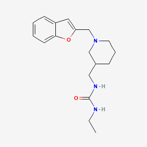 N-{[1-(1-benzofuran-2-ylmethyl)piperidin-3-yl]methyl}-N'-ethylurea