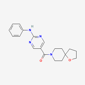 5-(1-oxa-8-azaspiro[4.5]dec-8-ylcarbonyl)-N-phenyl-2-pyrimidinamine