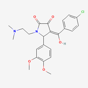 4-(4-chlorobenzoyl)-5-(3,4-dimethoxyphenyl)-1-[2-(dimethylamino)ethyl]-3-hydroxy-1,5-dihydro-2H-pyrrol-2-one