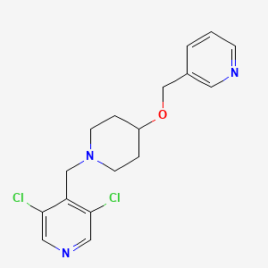 3,5-dichloro-4-{[4-(3-pyridinylmethoxy)-1-piperidinyl]methyl}pyridine