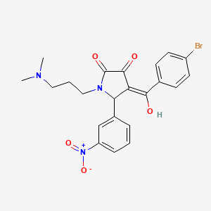 4-(4-bromobenzoyl)-1-[3-(dimethylamino)propyl]-3-hydroxy-5-(3-nitrophenyl)-1,5-dihydro-2H-pyrrol-2-one