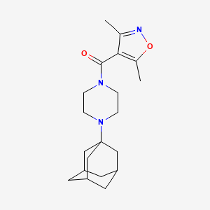 molecular formula C20H29N3O2 B5456973 1-(1-adamantyl)-4-[(3,5-dimethyl-4-isoxazolyl)carbonyl]piperazine 