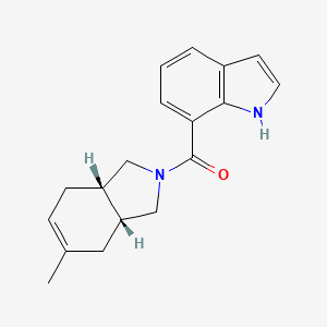 molecular formula C18H20N2O B5457062 7-{[(3aR*,7aS*)-5-methyl-1,3,3a,4,7,7a-hexahydro-2H-isoindol-2-yl]carbonyl}-1H-indole 