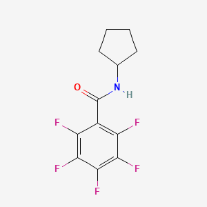 molecular formula C12H10F5NO B5457098 N-cyclopentyl-2,3,4,5,6-pentafluorobenzamide 
