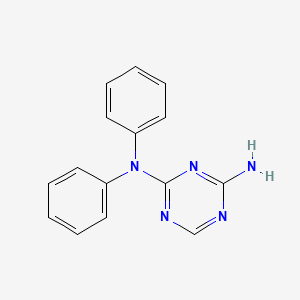 molecular formula C15H13N5 B5457120 N,N-diphenyl-1,3,5-triazine-2,4-diamine 