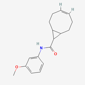 molecular formula C17H21NO2 B5457124 N-(3-methoxyphenyl)bicyclo[6.1.0]non-4-ene-9-carboxamide 