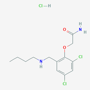 molecular formula C13H19Cl3N2O2 B5457160 2-{2-[(butylamino)methyl]-4,6-dichlorophenoxy}acetamide hydrochloride 