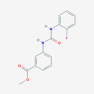 molecular formula C15H13FN2O3 B5457226 methyl 3-({[(2-fluorophenyl)amino]carbonyl}amino)benzoate 