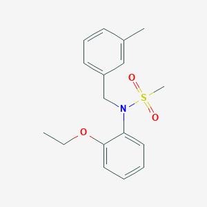 molecular formula C17H21NO3S B5457227 N-(2-ethoxyphenyl)-N-(3-methylbenzyl)methanesulfonamide 
