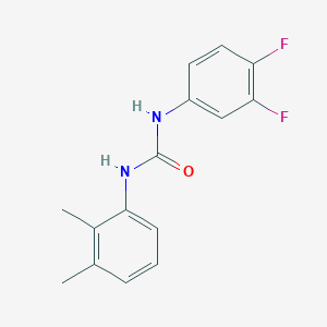 molecular formula C15H14F2N2O B5457245 N-(3,4-difluorophenyl)-N'-(2,3-dimethylphenyl)urea 