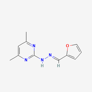 2-furaldehyde (4,6-dimethyl-2-pyrimidinyl)hydrazone