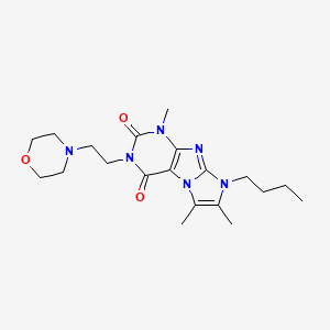 8-butyl-1,6,7-trimethyl-3-[2-(4-morpholinyl)ethyl]-1H-imidazo[2,1-f]purine-2,4(3H,8H)-dione
